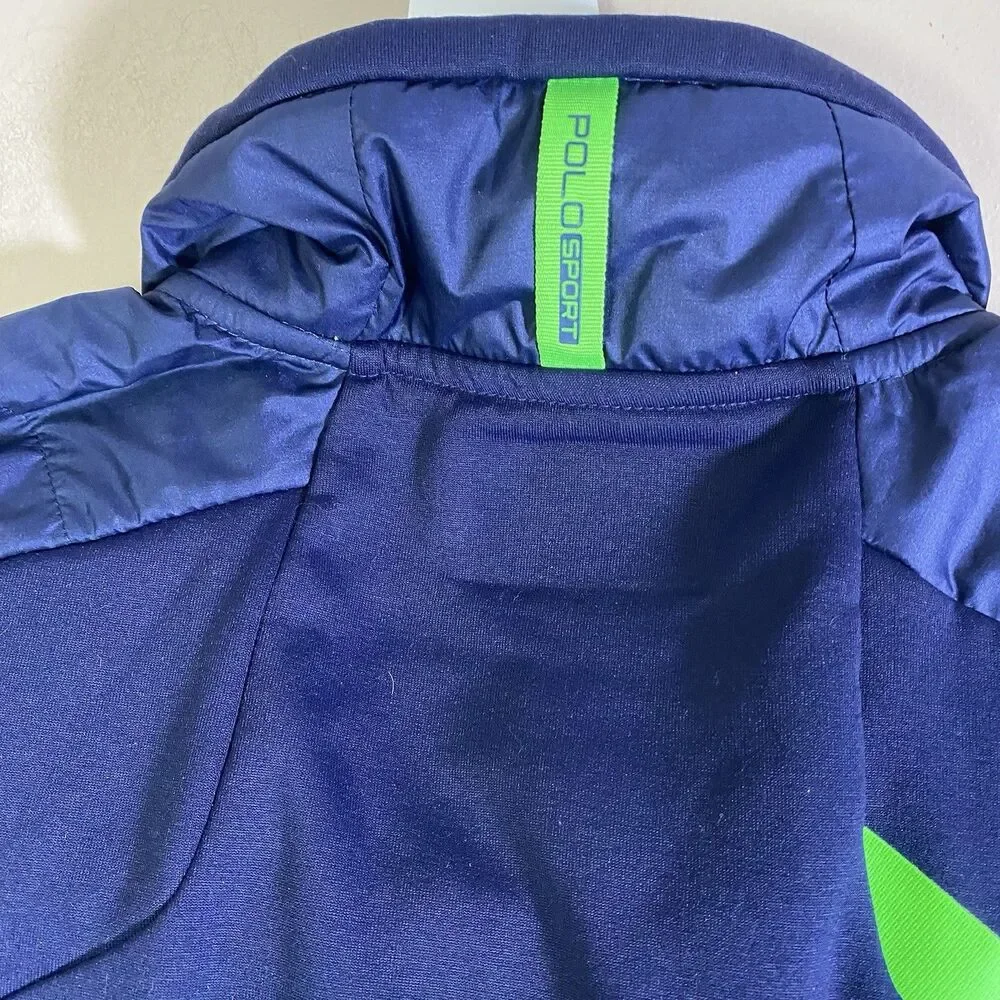 RALPH LAUREN POLO SPORT PERFORMANCE HYBRID JACKET BLUE MENS MEDIUM GOLF - Picture 10 of 14